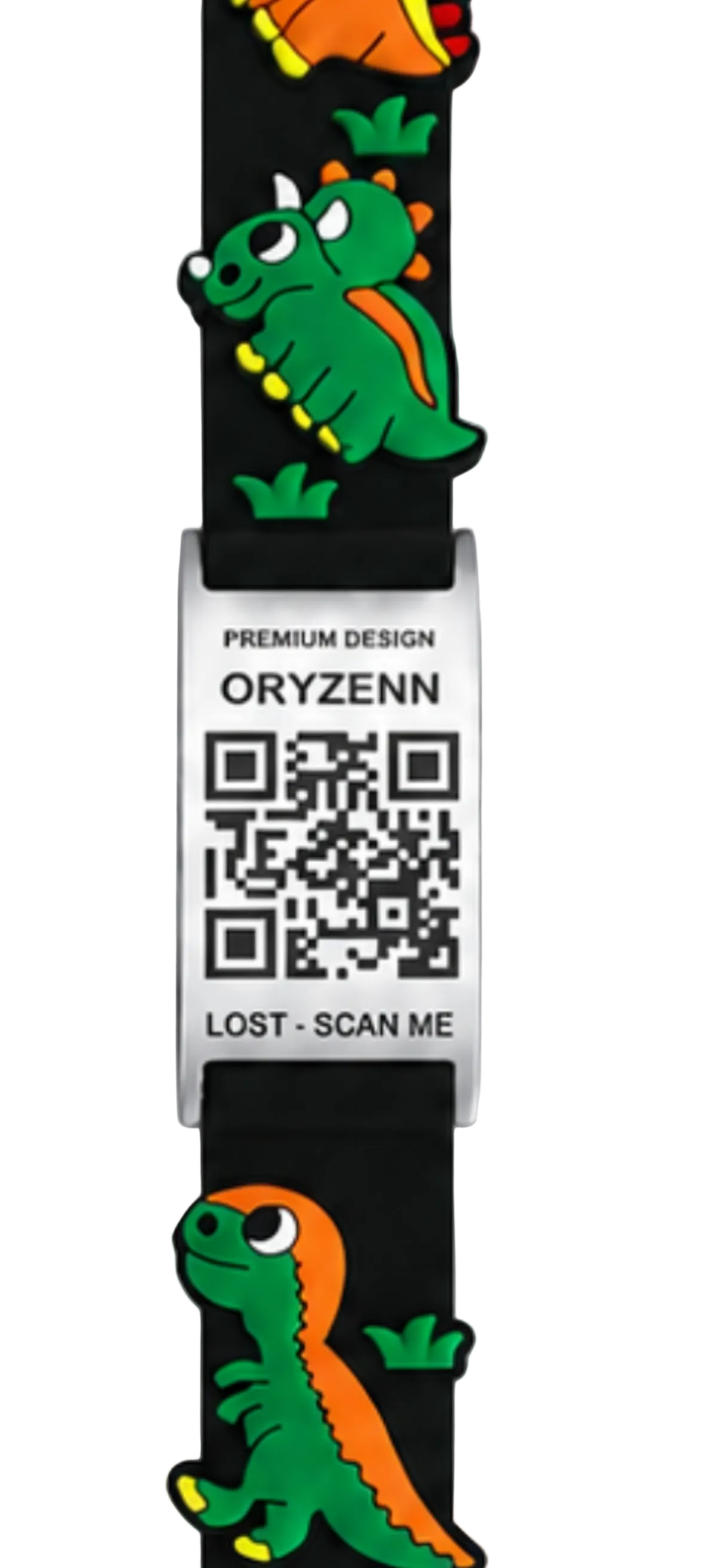 Bracelet QR Sécurité Enfant – Dinosaure